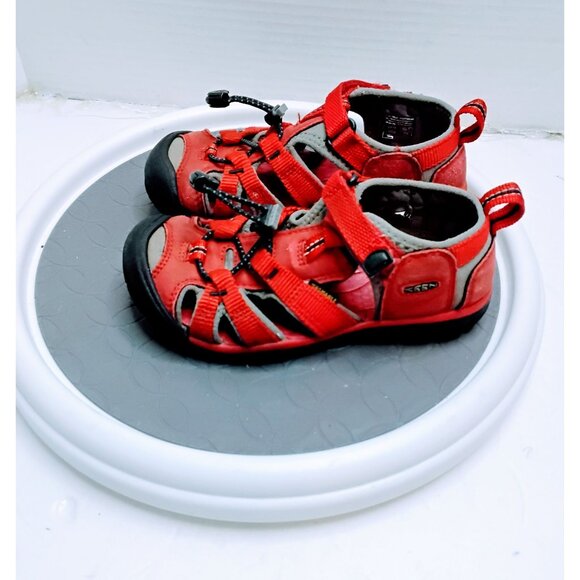 Keen Newport H2 Youth Sandals Red/Black Size 11 US Waterproof Durable Outdoor Sh - Picture 7 of 8